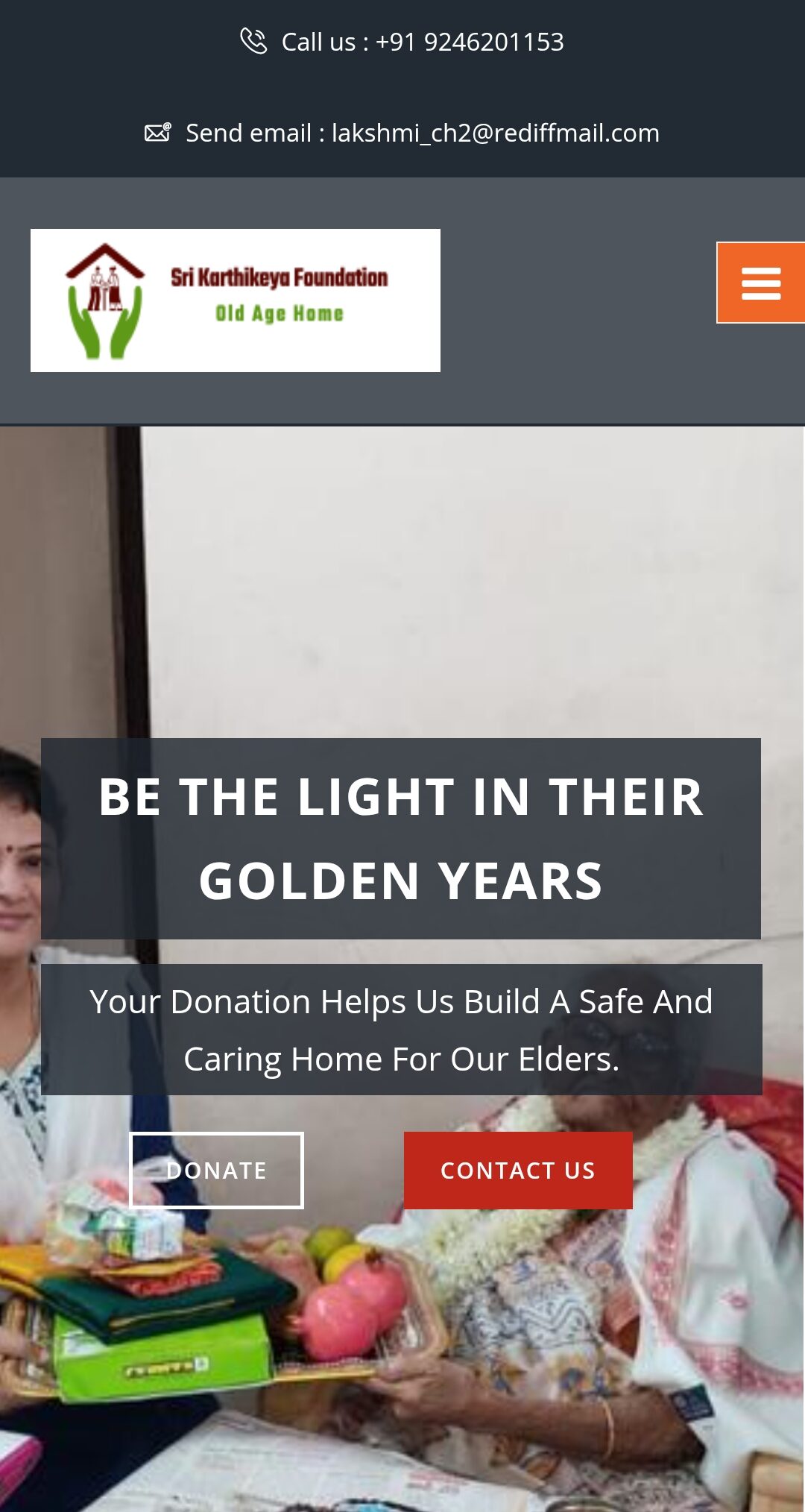 Sri Karthikeya Foundation- website Design