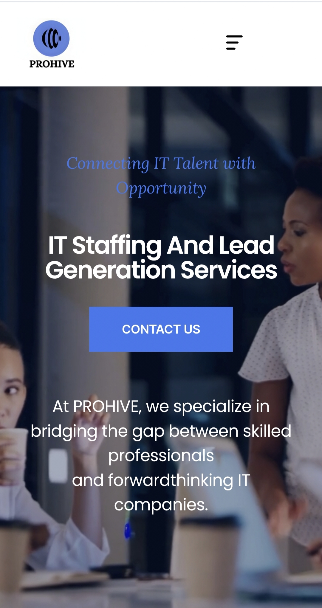 Prohive - webiste design